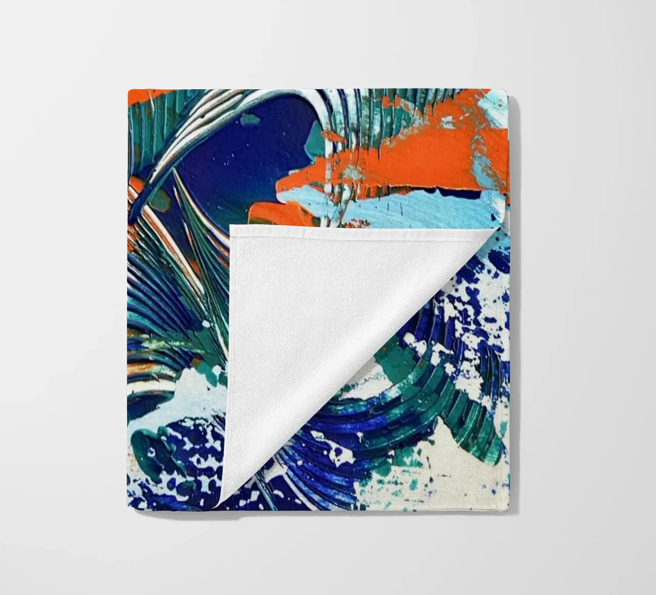 MESSAGE FROM THE HEART 5 Strandtuch von Thierry Vobmann Abstract painting