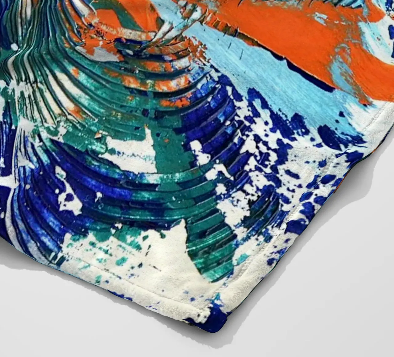 MESSAGE FROM THE HEART 5 coperta in pile da Thierry Vobmann Abstract painting