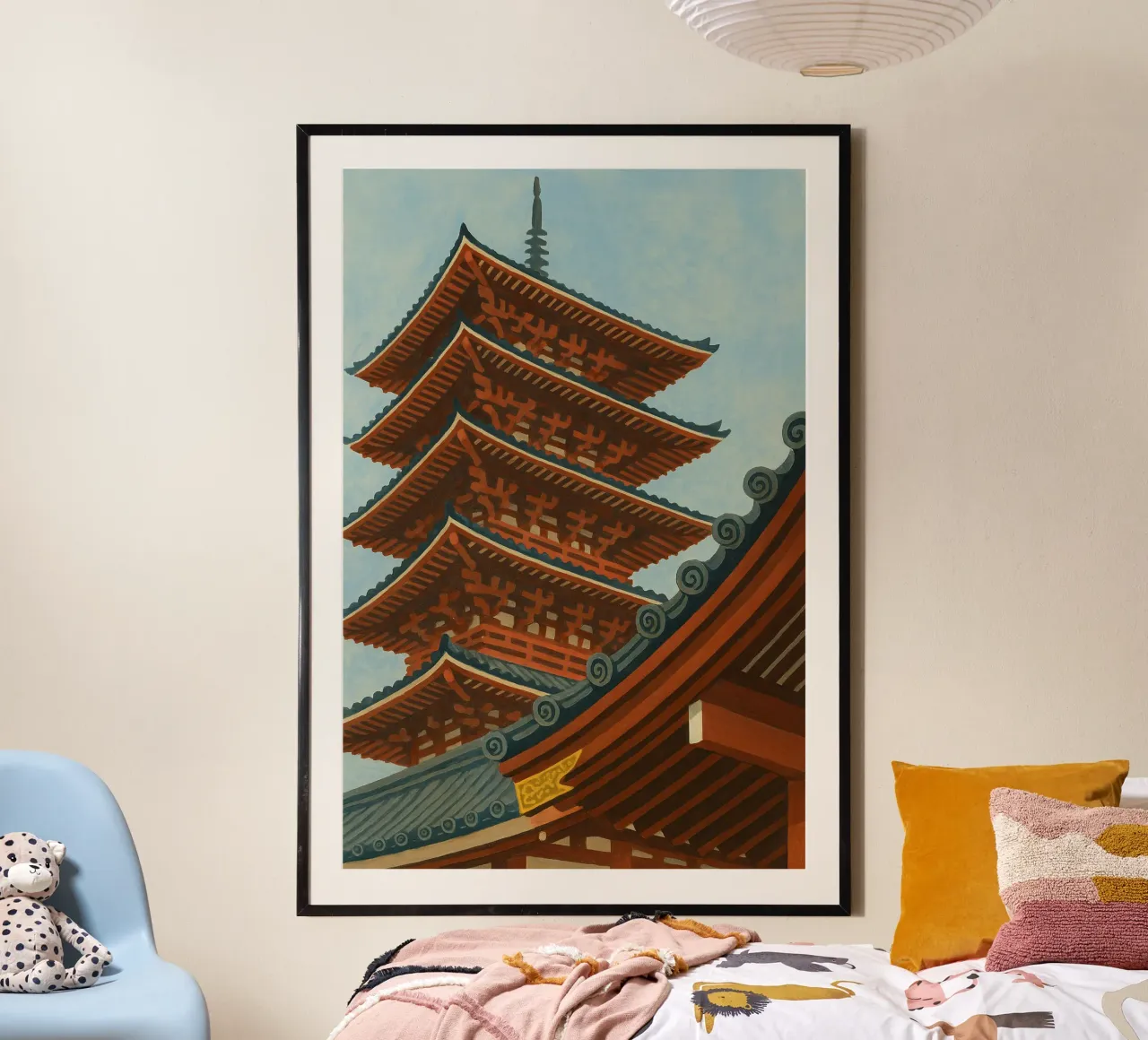 Pagoda giapponese poster da Aquarevo