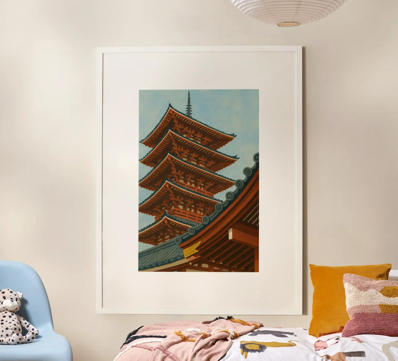 Pagoda giapponese poster da Aquarevo