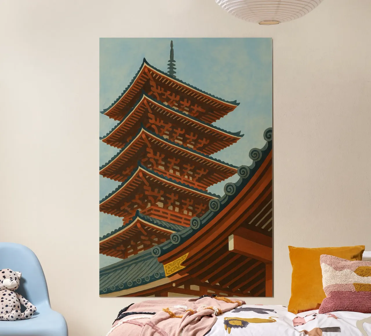 Pagoda giapponese poster da Aquarevo