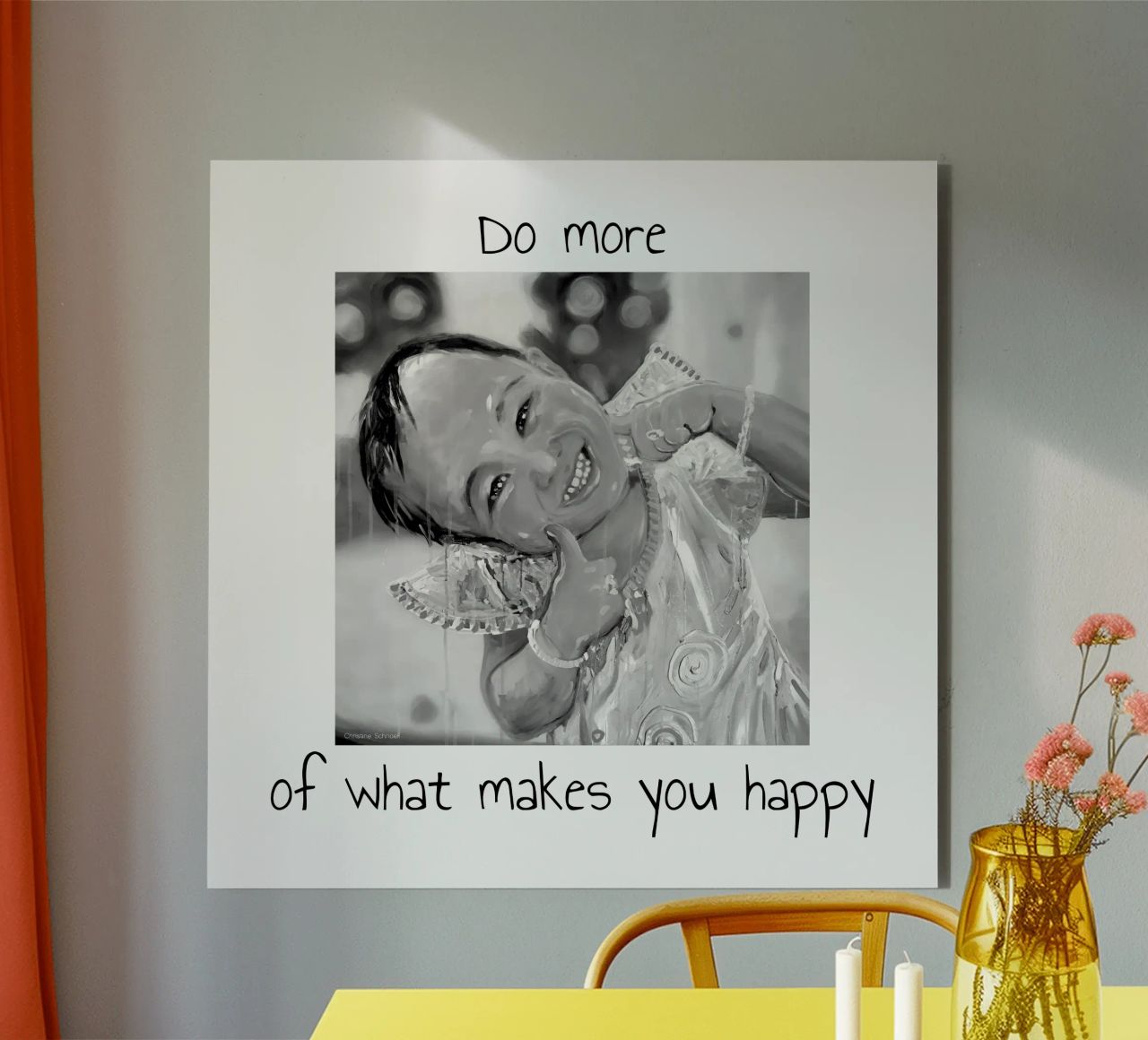 Do more of what makes you happy alluminio dibond da Happy 😃 Art 🎨 by Christine Schnoell
