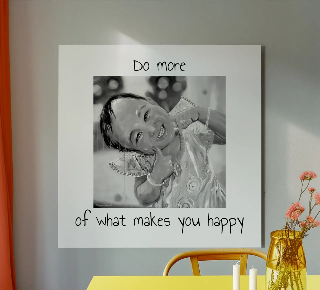 Do more of what makes you happy alluminio dibond da Happy 😃 Art 🎨 by Christine Schnoell