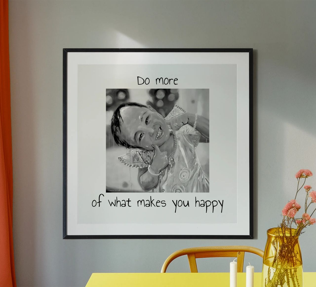 Do more of what makes you happy carta hahnemühle da Happy 😃 Art 🎨 by Christine Schnoell