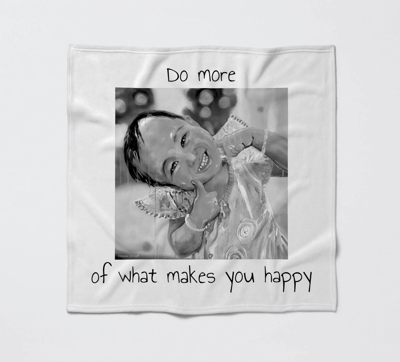 Do more of what makes you happy coperta in pile da Happy 😃 Art 🎨 by Christine Schnoell
