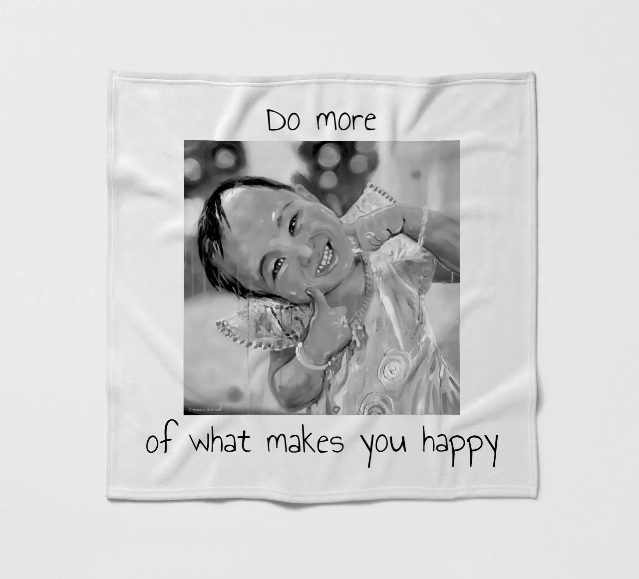 Do more of what makes you happy coperta in pile da Happy 😃 Art 🎨 by Christine Schnoell