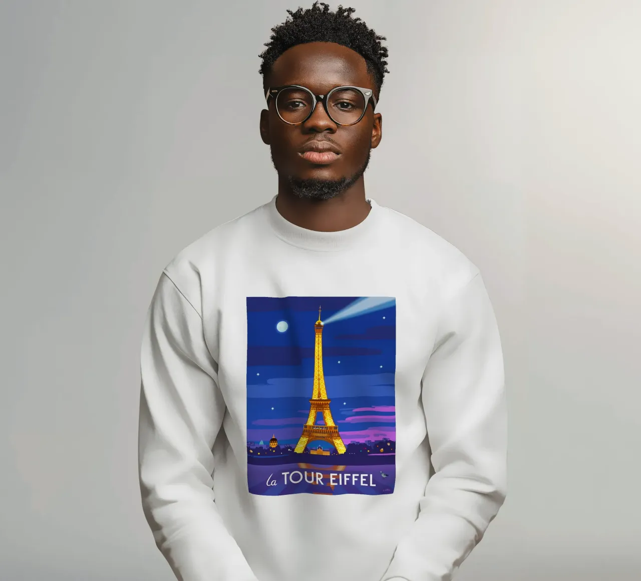 Eiffel Tower felpa da C.WILL