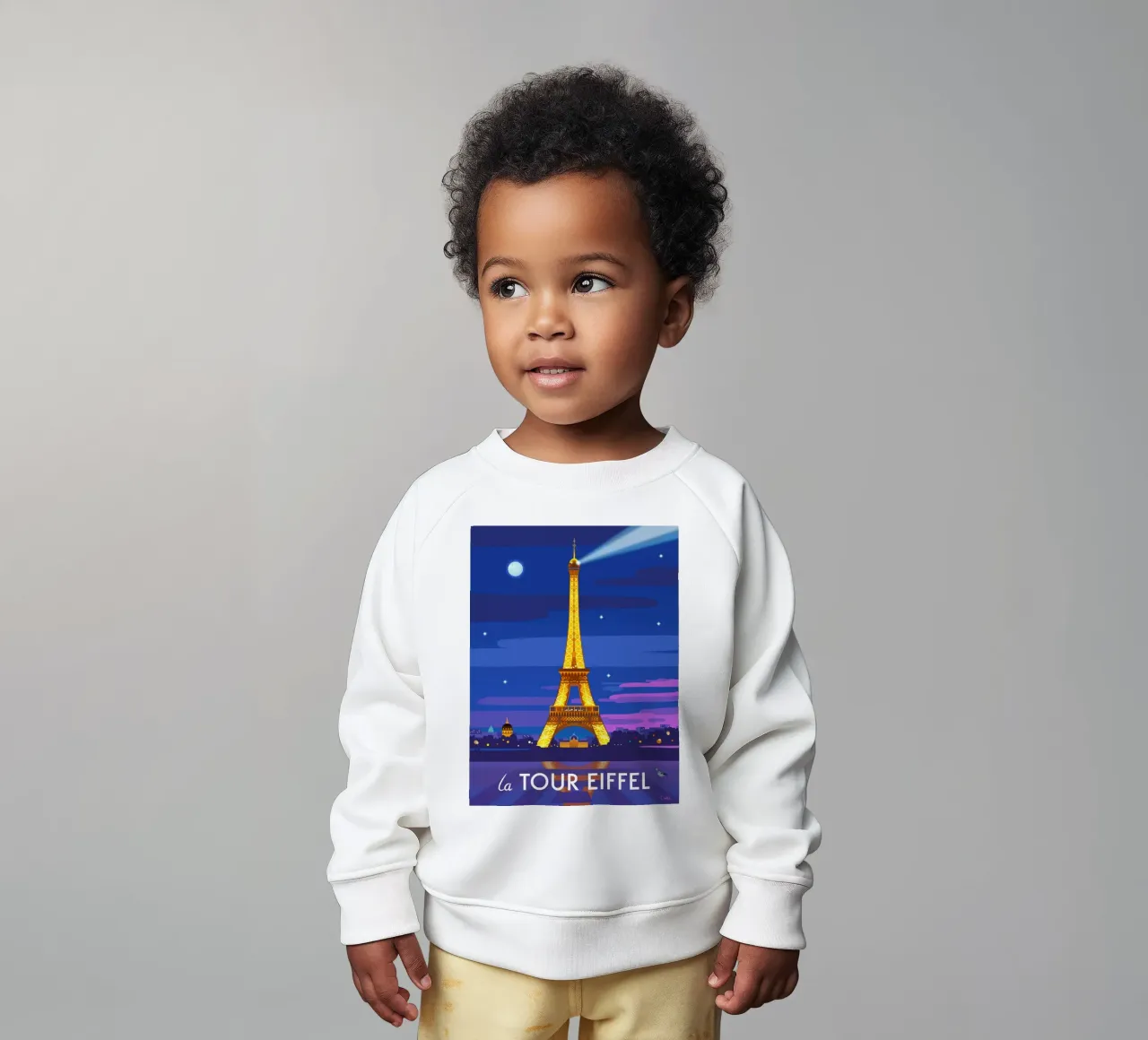 Eiffel Tower felpa neonato da C.WILL