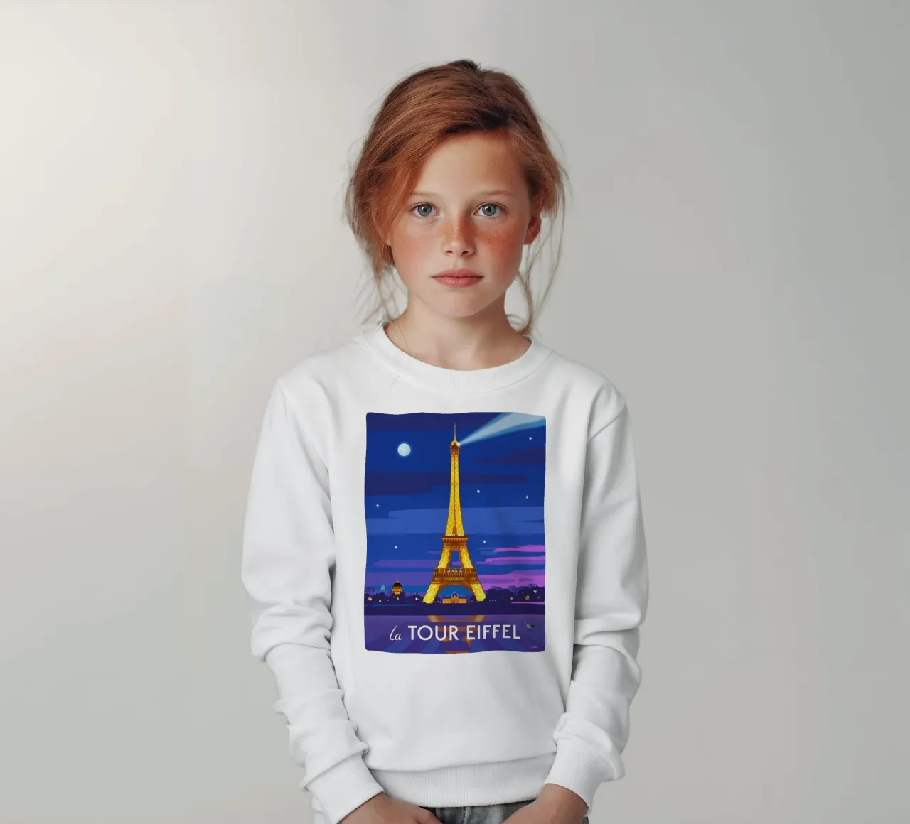 Eiffel Tower felpa bambino da C.WILL