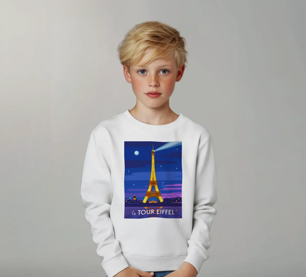 Eiffel Tower felpa bambino da C.WILL