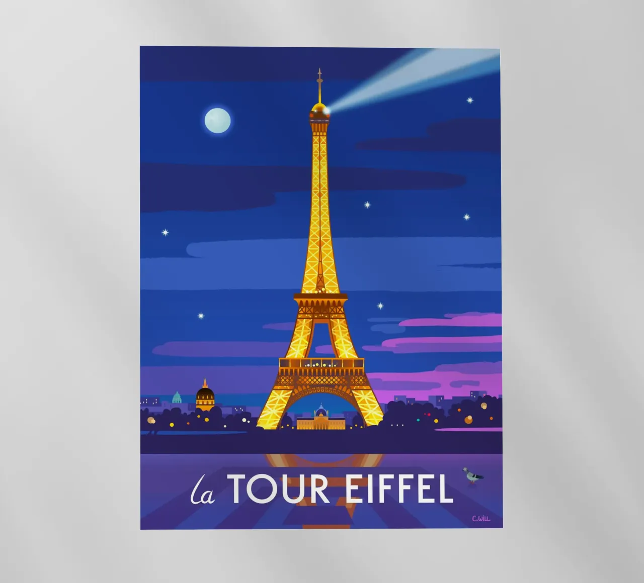 Eiffel Tower pellicola backlit da C.WILL