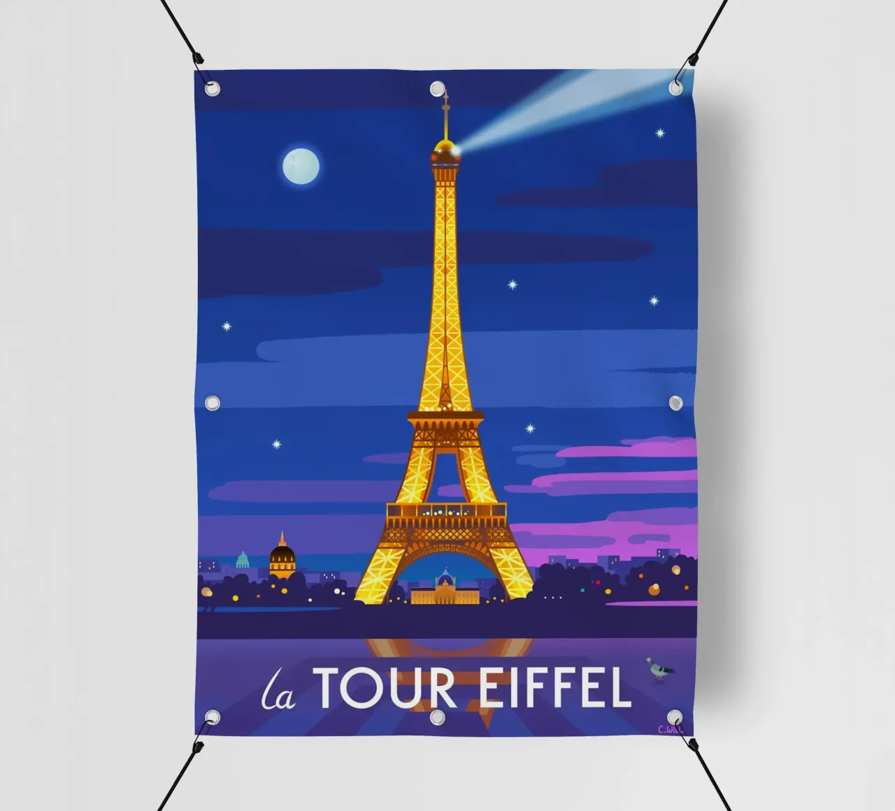 Eiffel Tower telo in pvc da C.WILL
