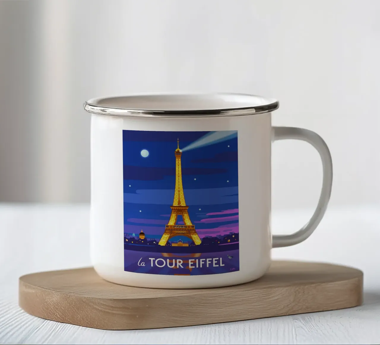 Eiffel Tower tazza in smalto da C.WILL