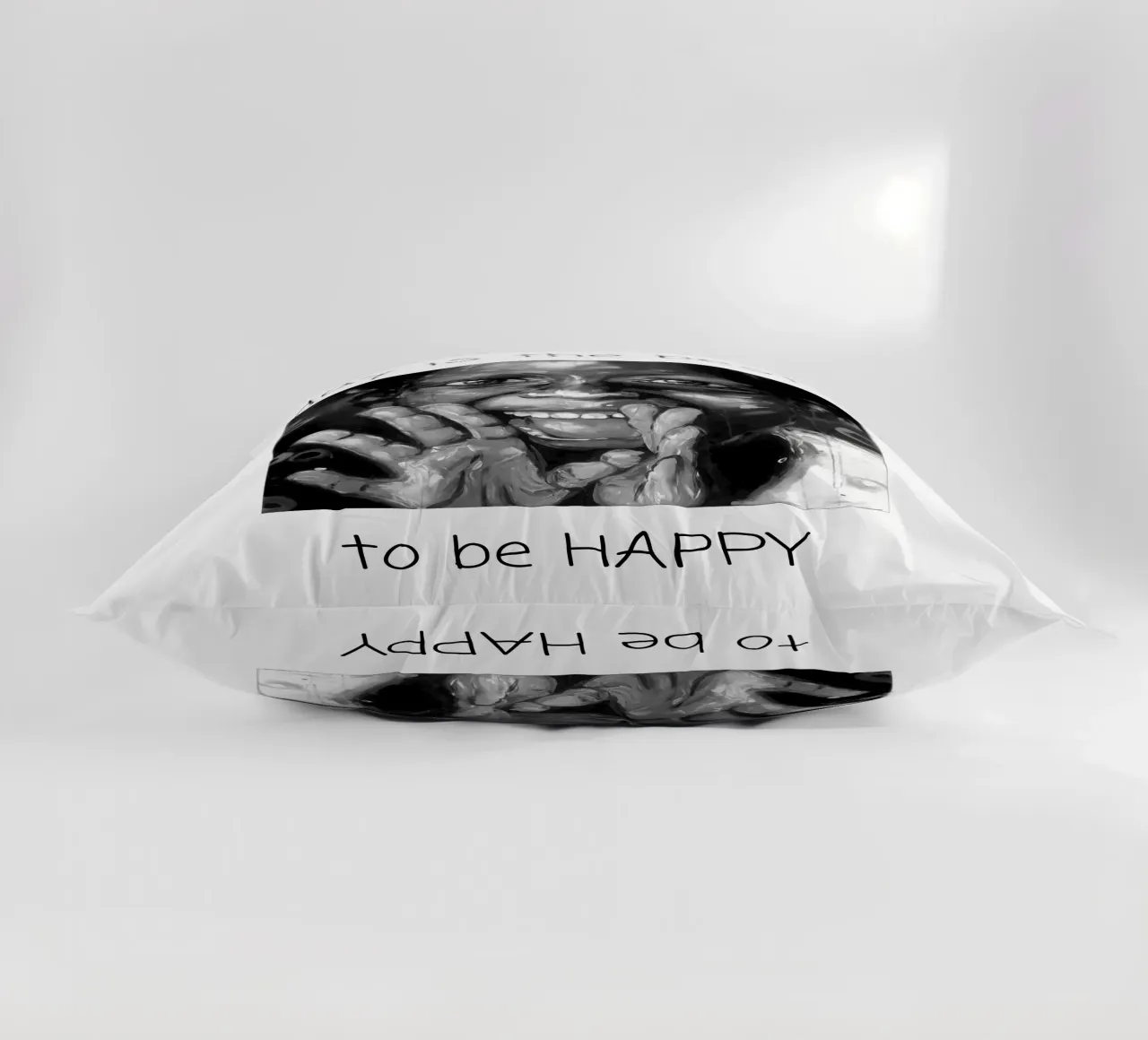 TODAY BE HAPPY cuscino da Happy 😃 Art 🎨 by Christine Schnoell