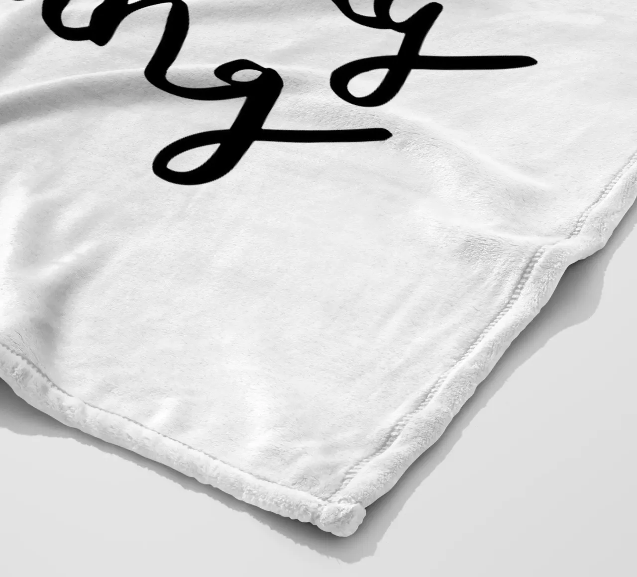 Oggi non farò assolutamente nulla, pigro design tipografico coperta in pile da THE MOTIVATED TYPE