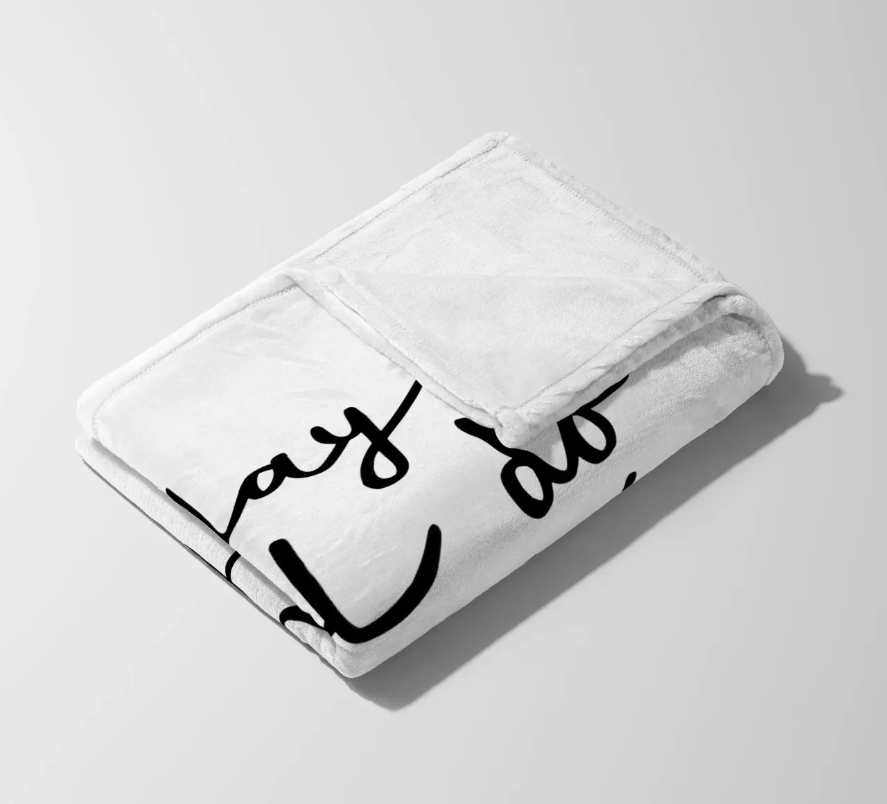 Oggi non farò assolutamente nulla, pigro design tipografico coperta in pile da THE MOTIVATED TYPE