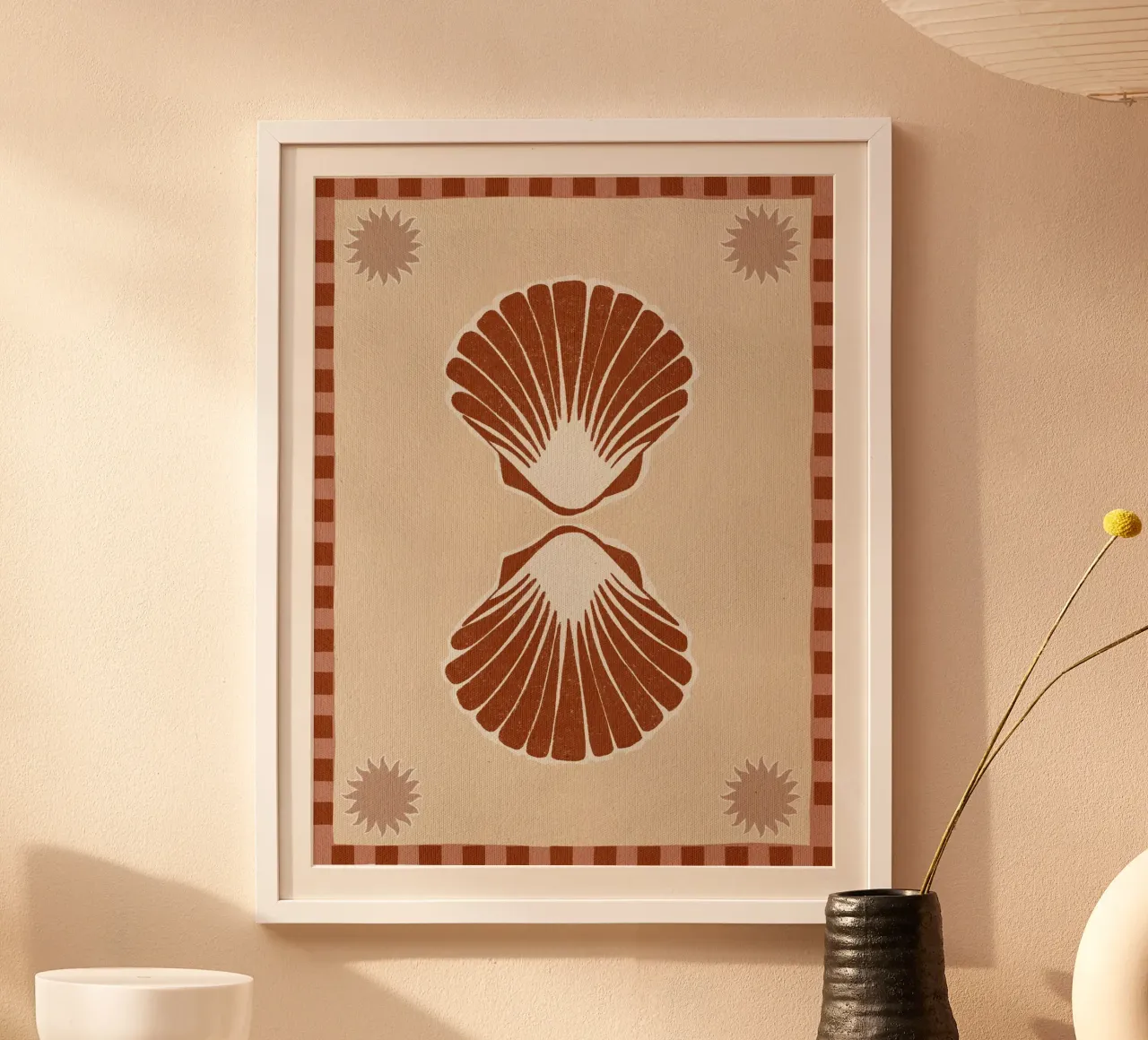 Lush Duo 3 - Orange poster by Shatha Al Dafai