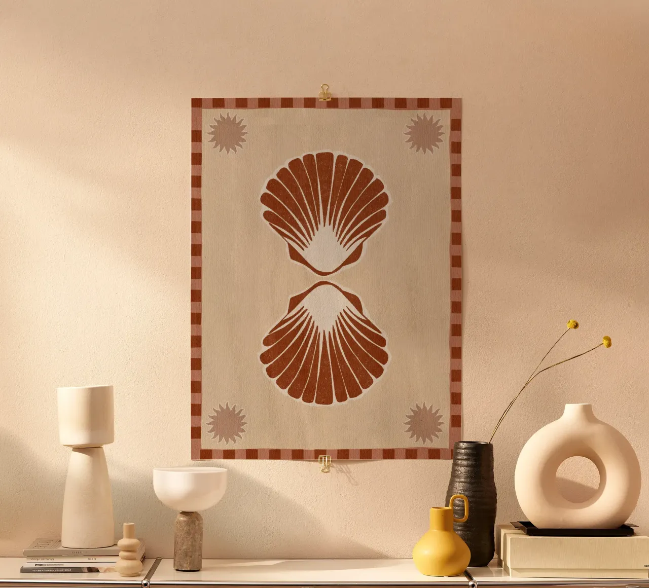 Lush Duo 3 - Orange poster by Shatha Al Dafai