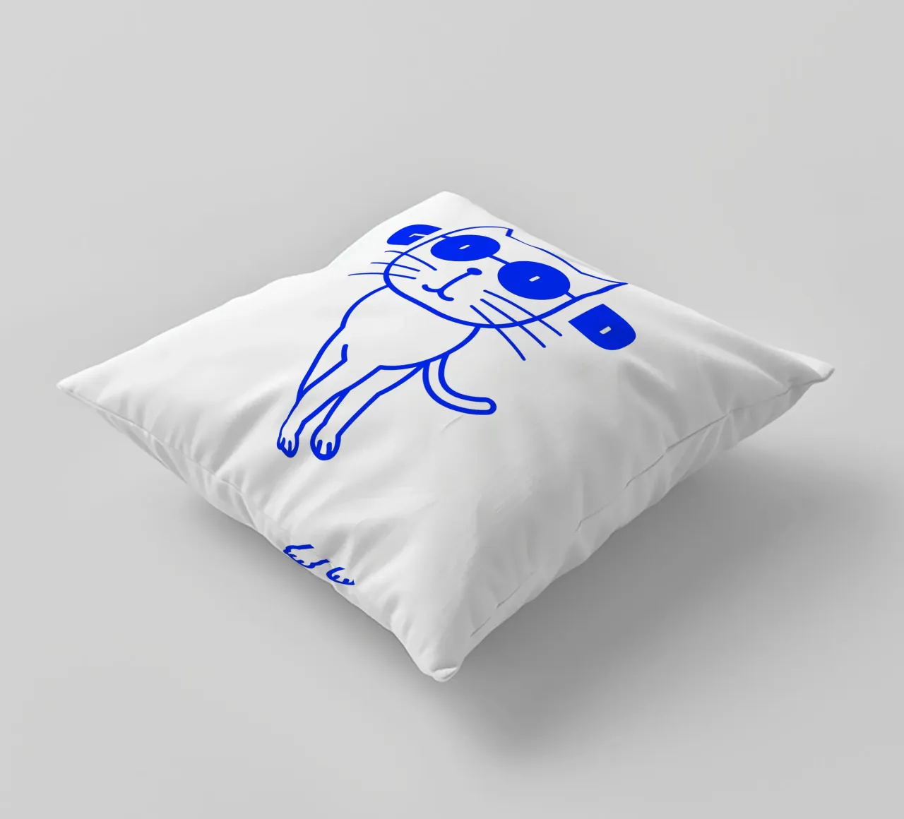 Feeling Good Cat cuscino da Bureau Purpur
