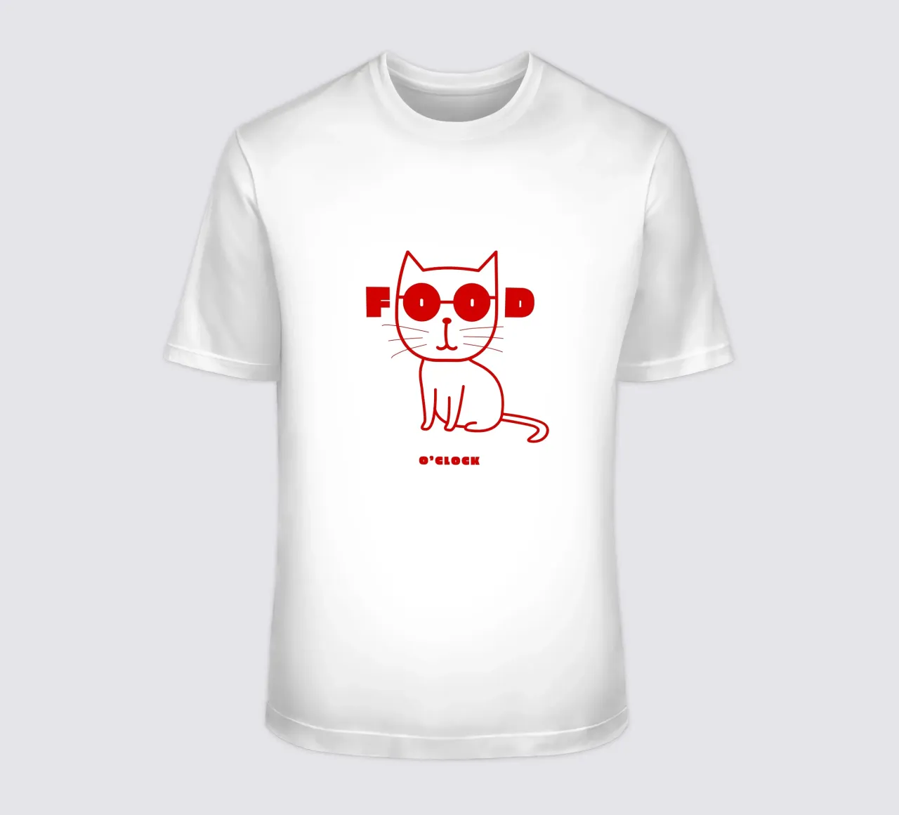 Food O'clock Cat t-shirt da Bureau Purpur