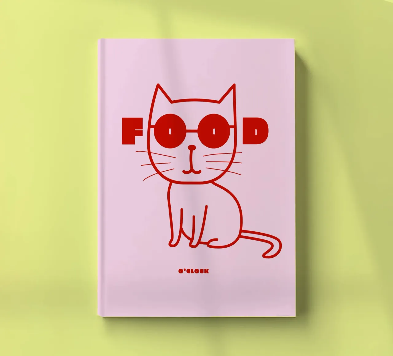 Food O'clock Cat notebook by Bureau Purpur