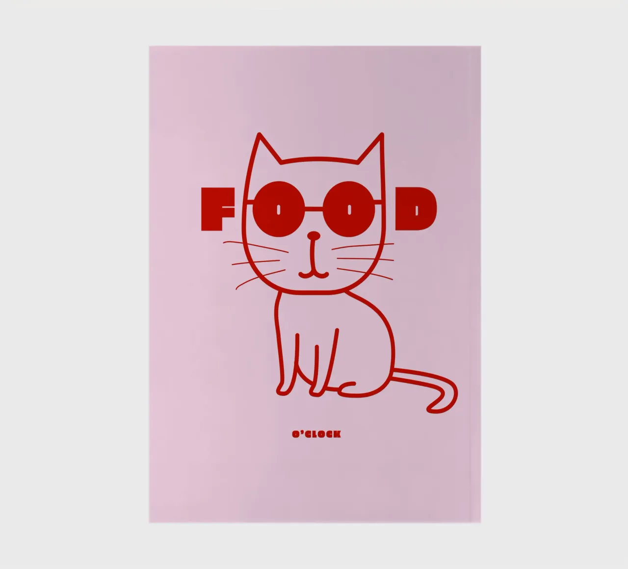 Food O'clock Cat notebook by Bureau Purpur