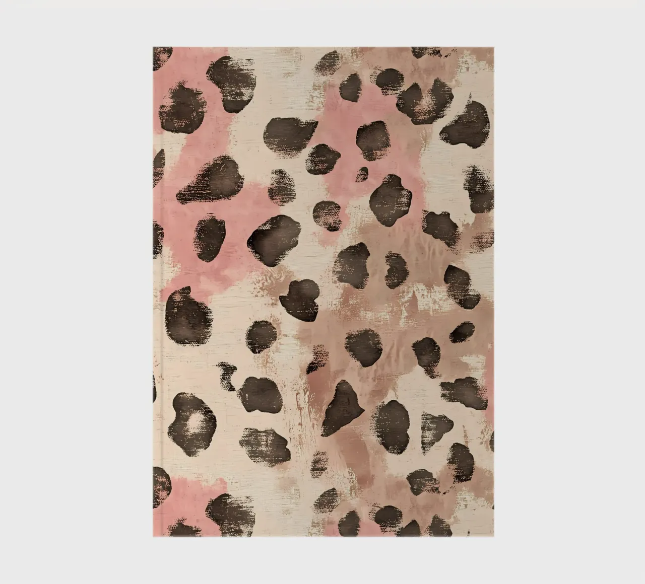 Leopard & Pink notebook by IamHomeStudio