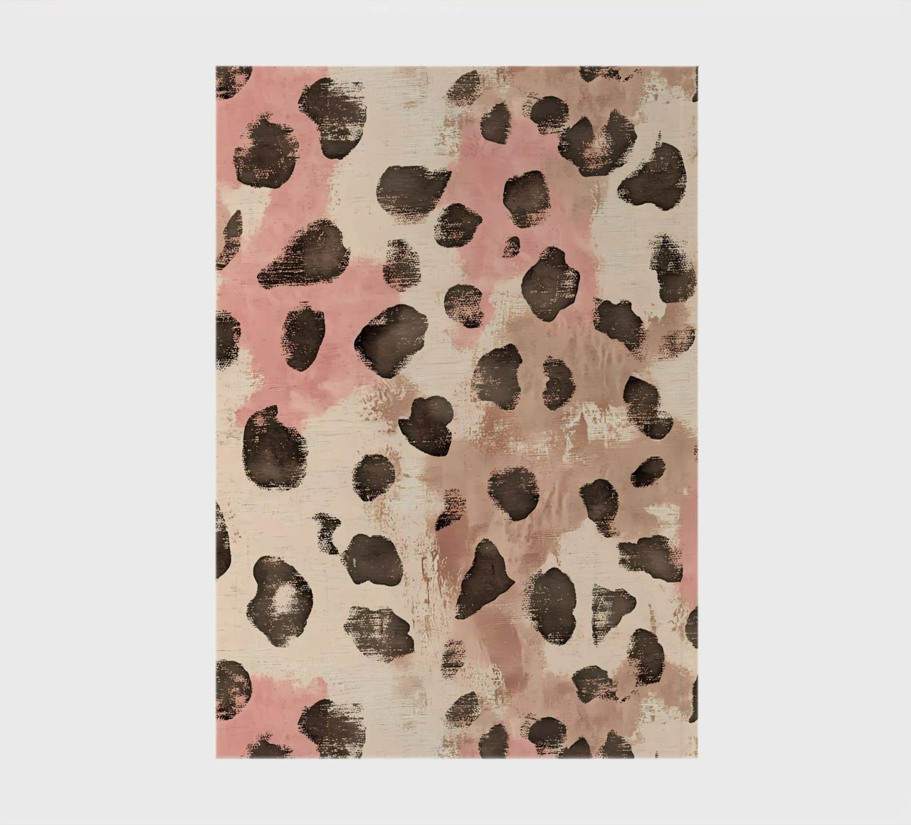Leopard & Rosa Notizbuch von Olga Wildrose