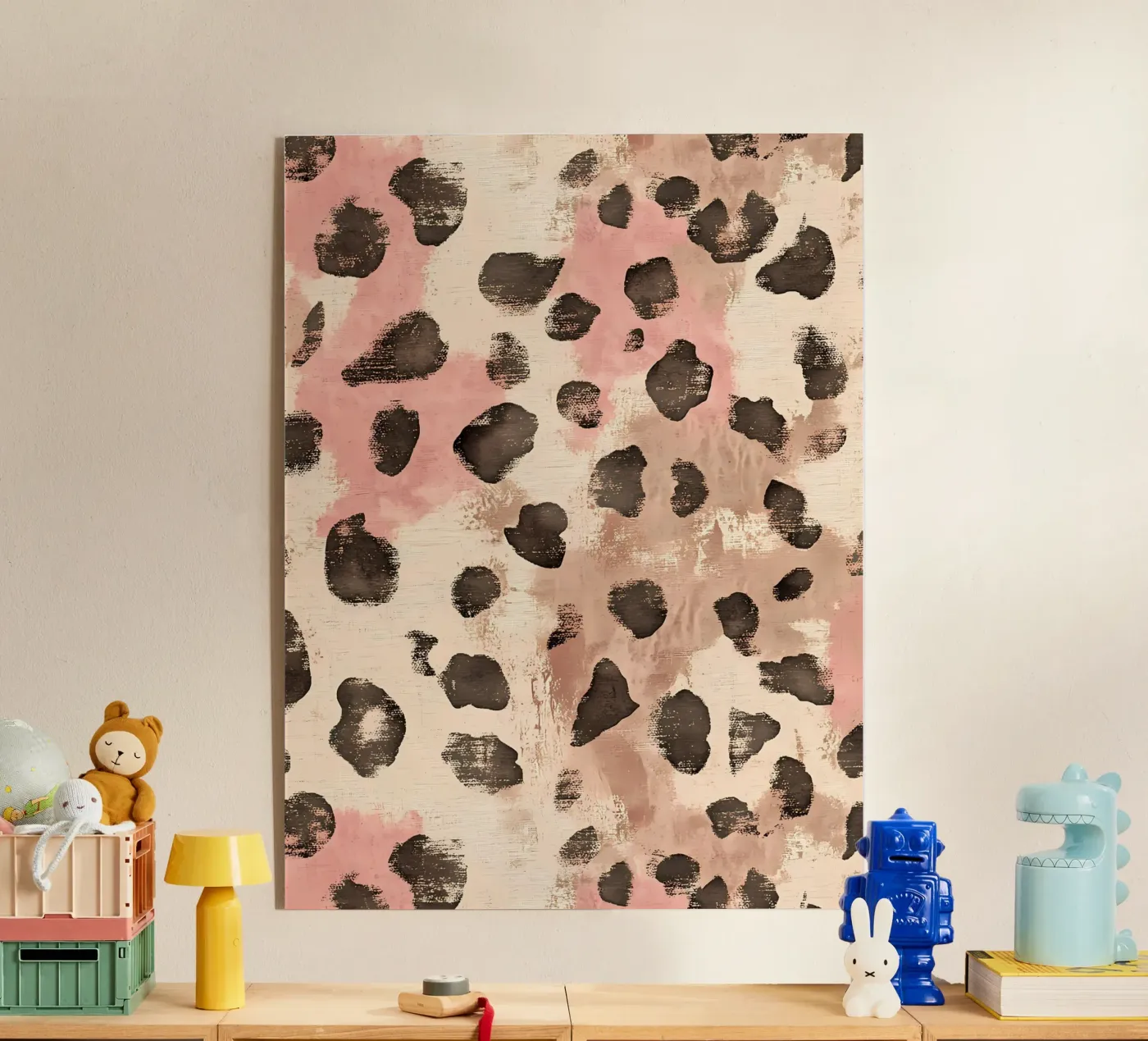 Leopard Pattern & Pink Art plexiglass da IamHomeStudio