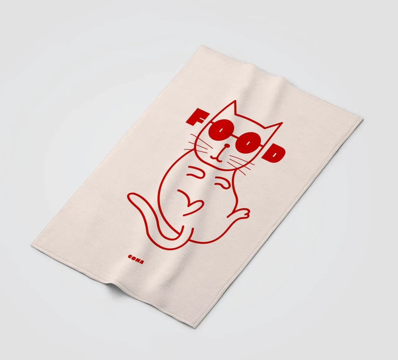 Food Coma Cat Fleecedecke von Bureau Purpur