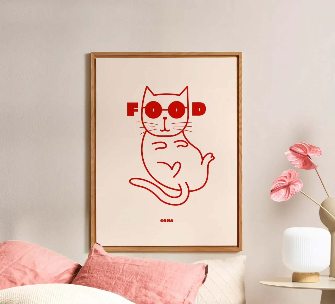 Food Coma Cat forex plate by Bureau Purpur