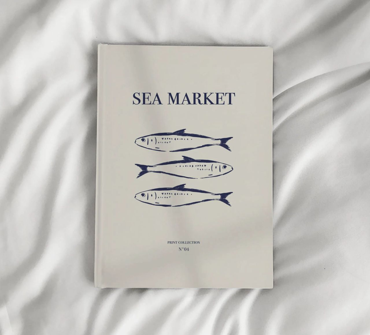 Sardinen vom Meeresmarkt Notizbuch von Sixmai