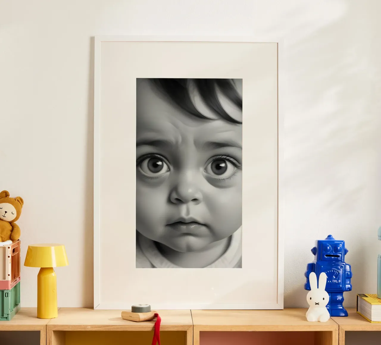 People7 poster with wooden frame by POSTERS - Peter Lorenz