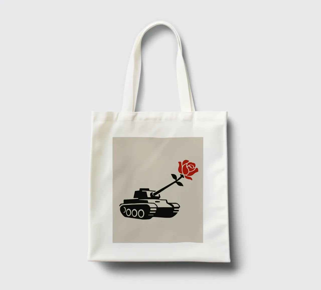 Tank With A Rose borsa in juta da ramosashop