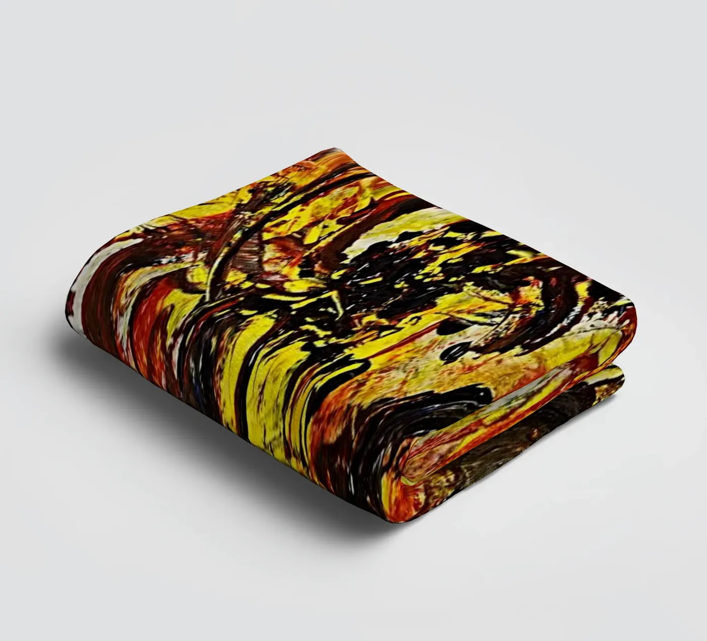 DANCING FLOWERS towel by Thierry Vobmann Abstract painting