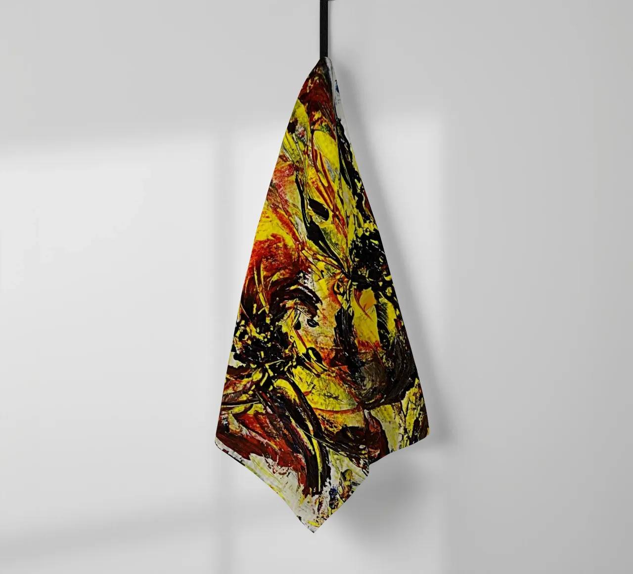 DANCING FLOWERS Geschirrtuch von Thierry Vobmann Abstract painting