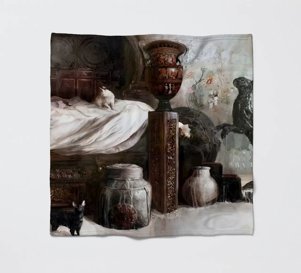 Guillermo Lorca Le ragazze e il coniglio coperta in pile da Birgitart