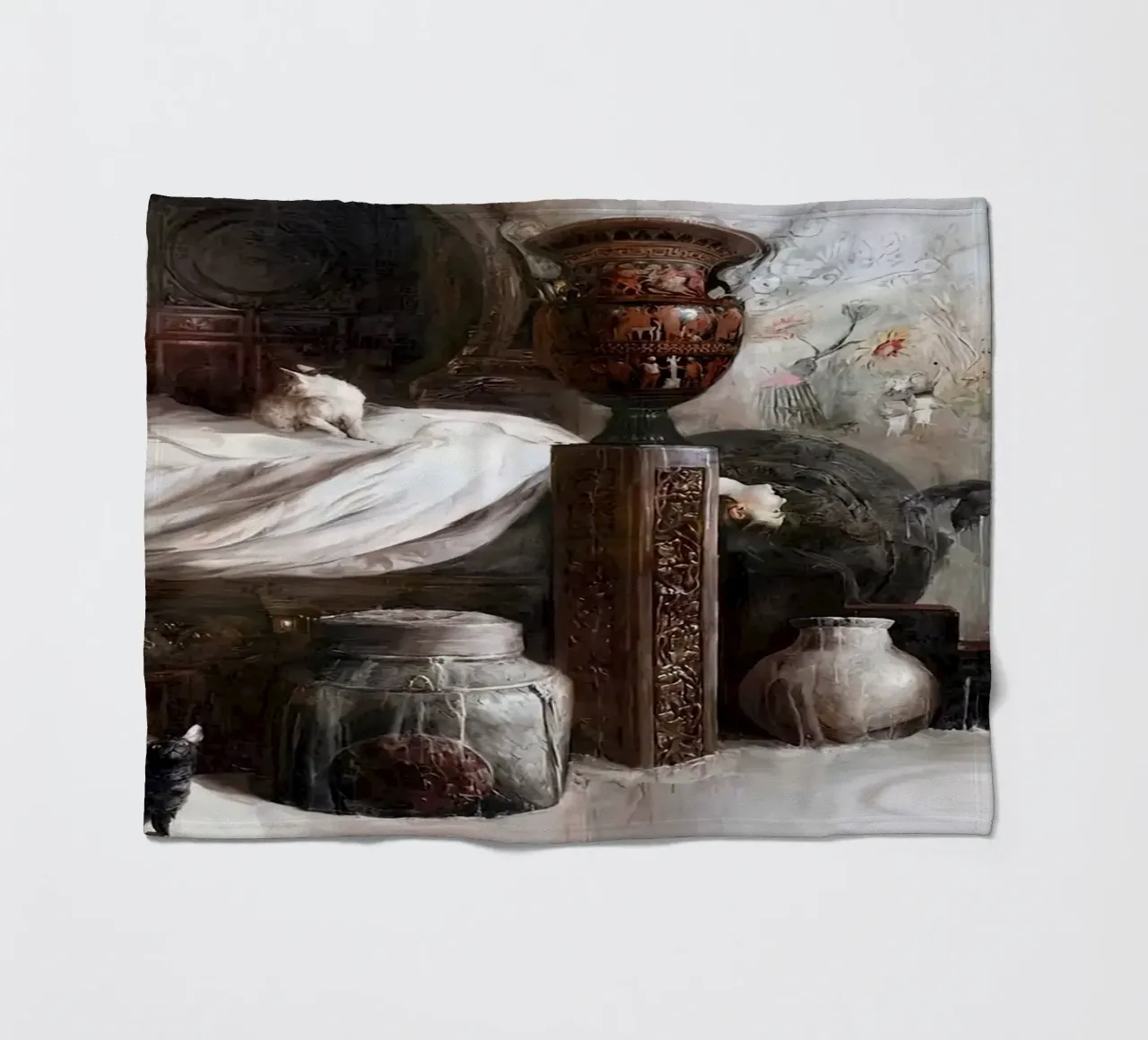 Guillermo Lorca Le ragazze e il coniglio coperta in pile da Birgitart