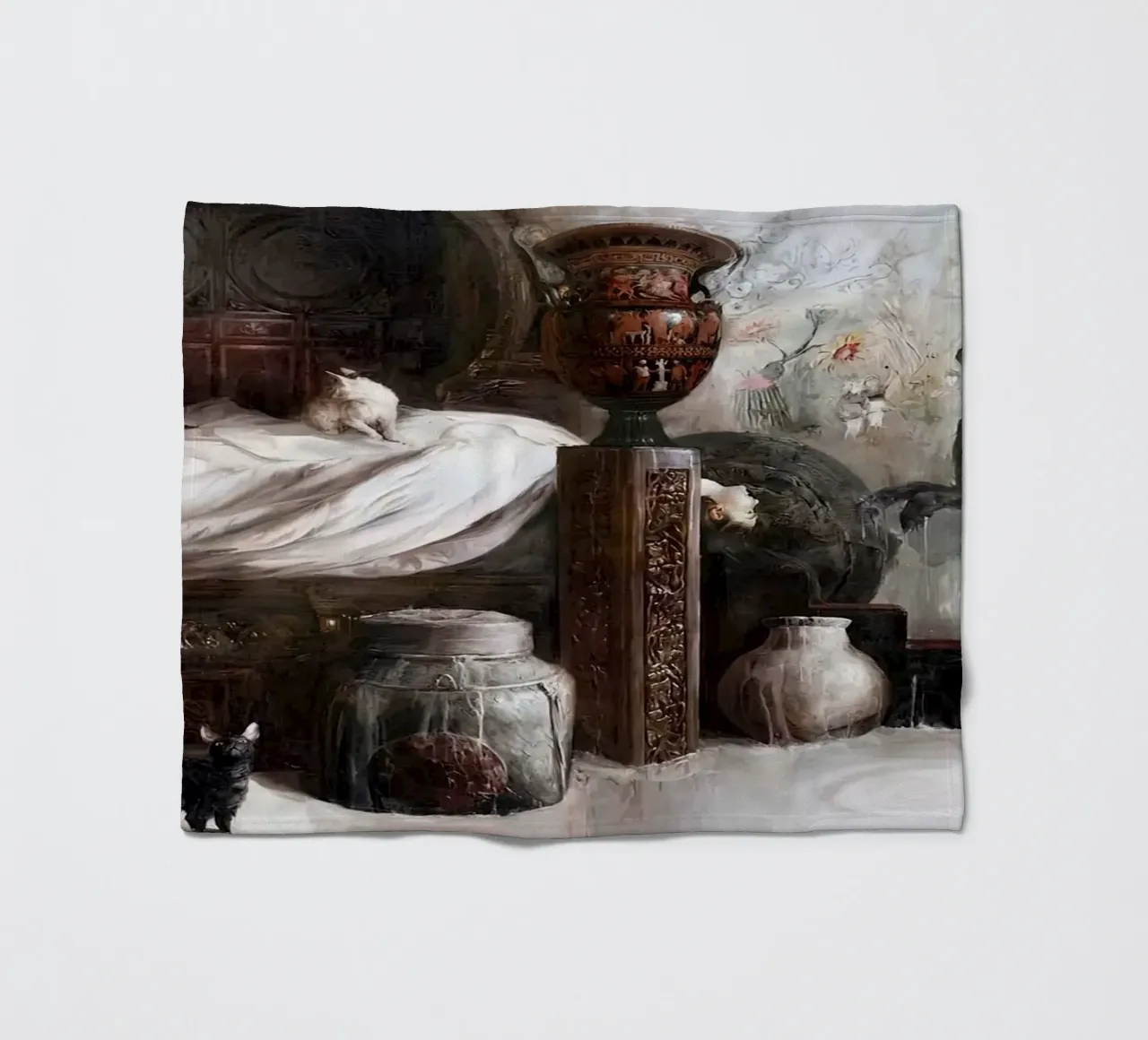 Guillermo Lorca Le ragazze e il coniglio coperta in pile da Birgitart