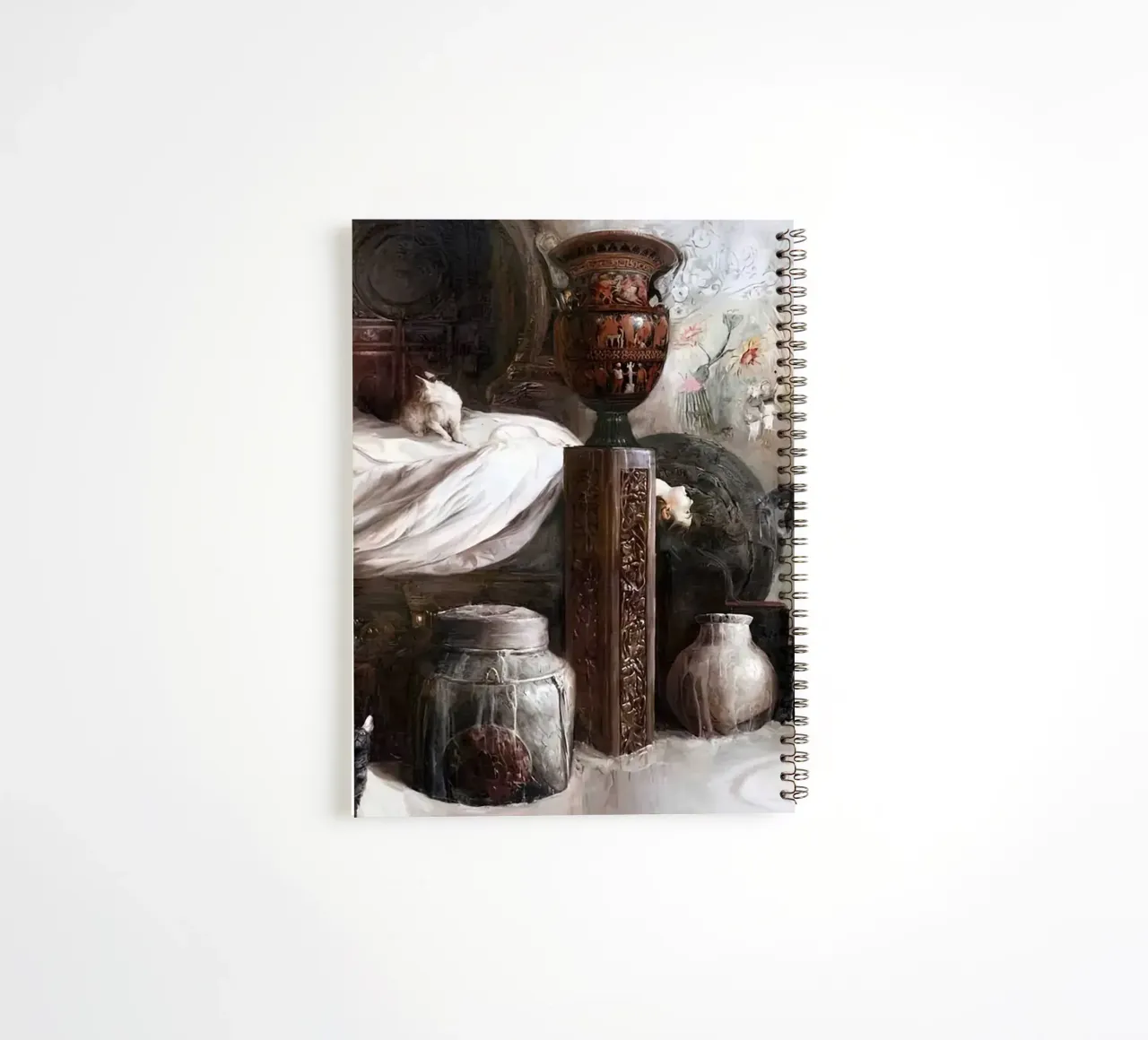 Guillermo Lorca Girls and the Rabbit spiral notebook by Birgitart