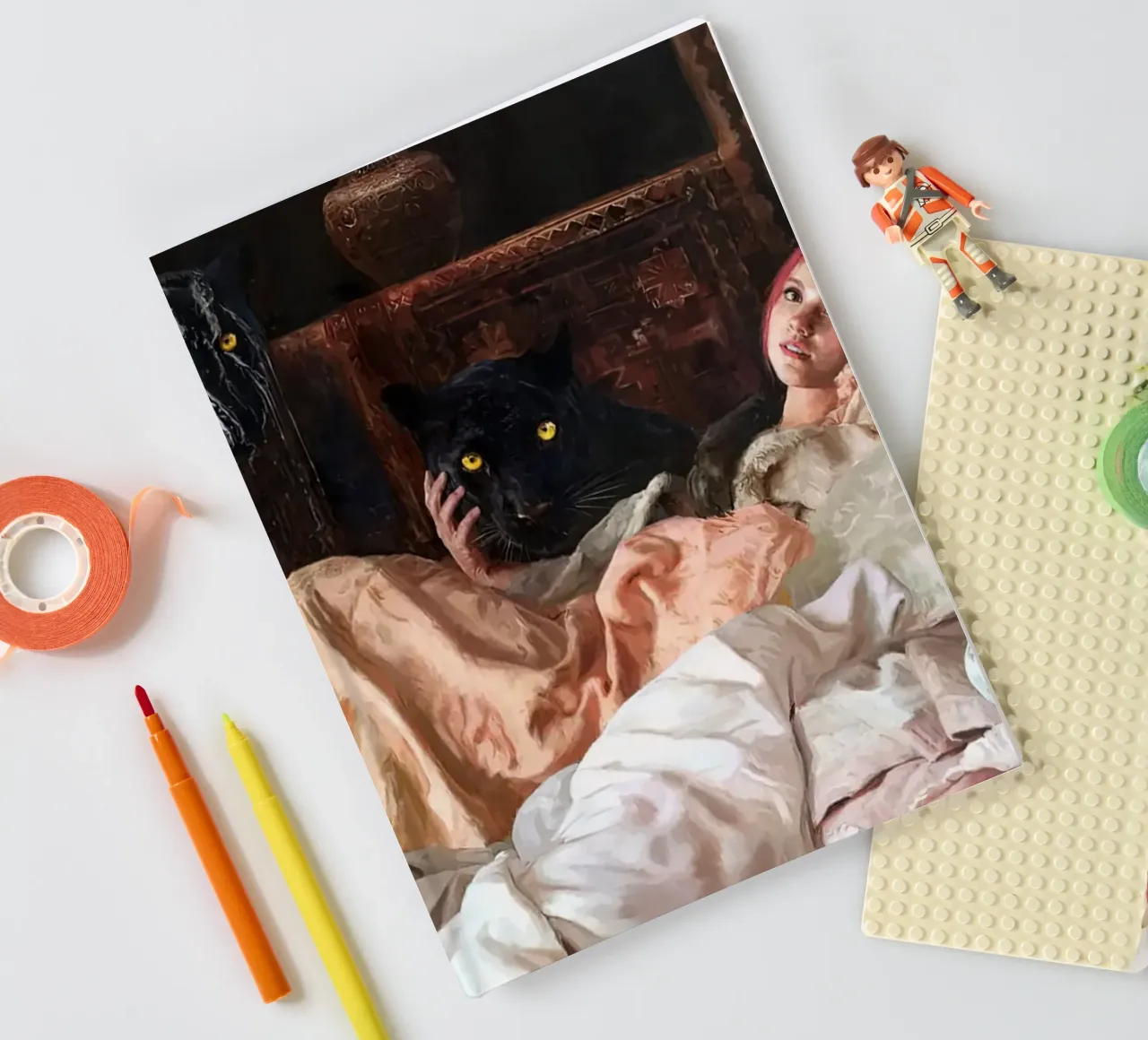 Guillermo Lorca Javi with Panthers notebook by Birgitart