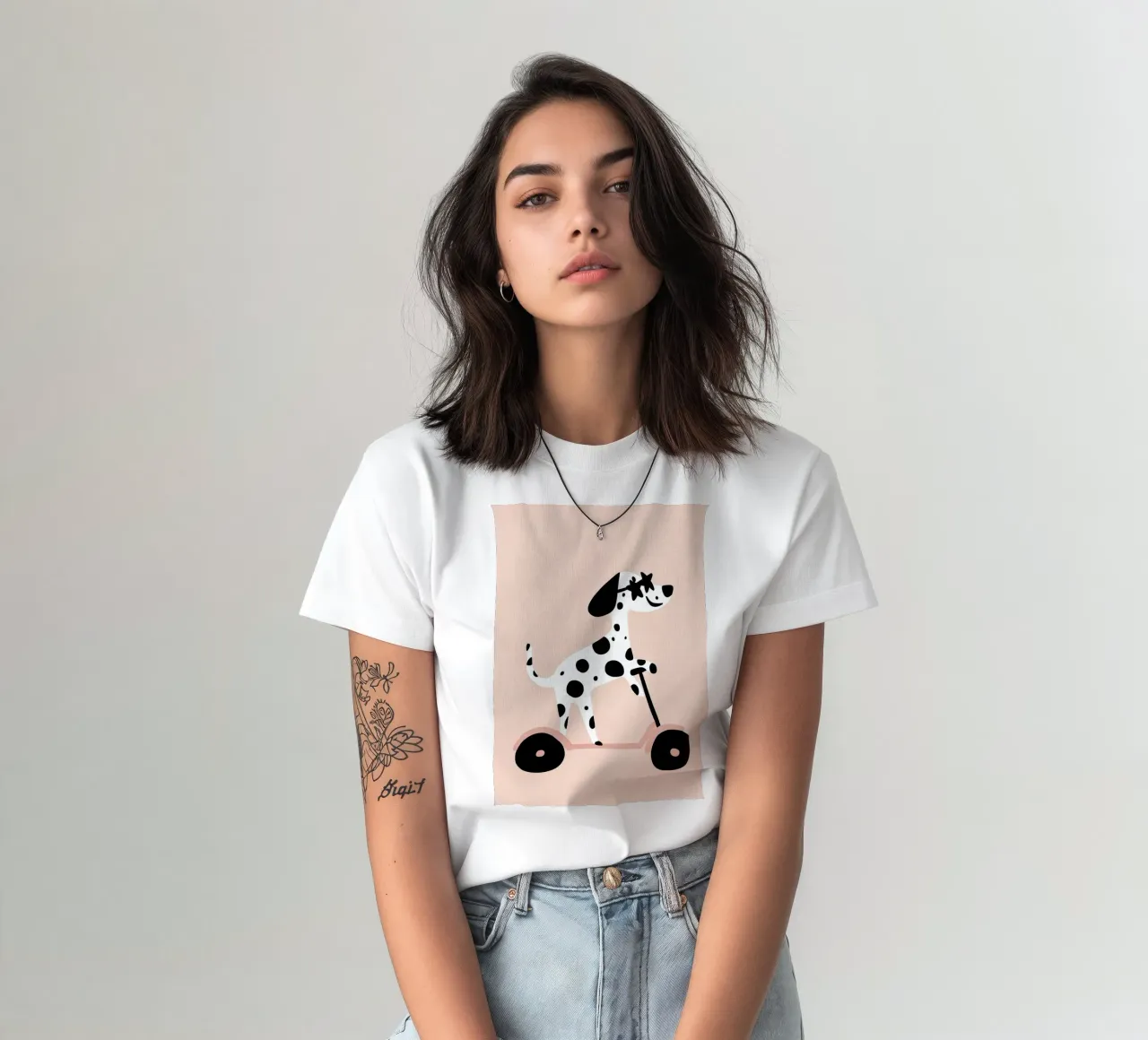 Dalmata in scooter t-shirt da Little Lola