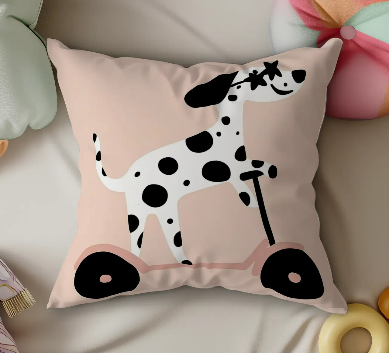Dalmata in scooter cuscino da Little Lola