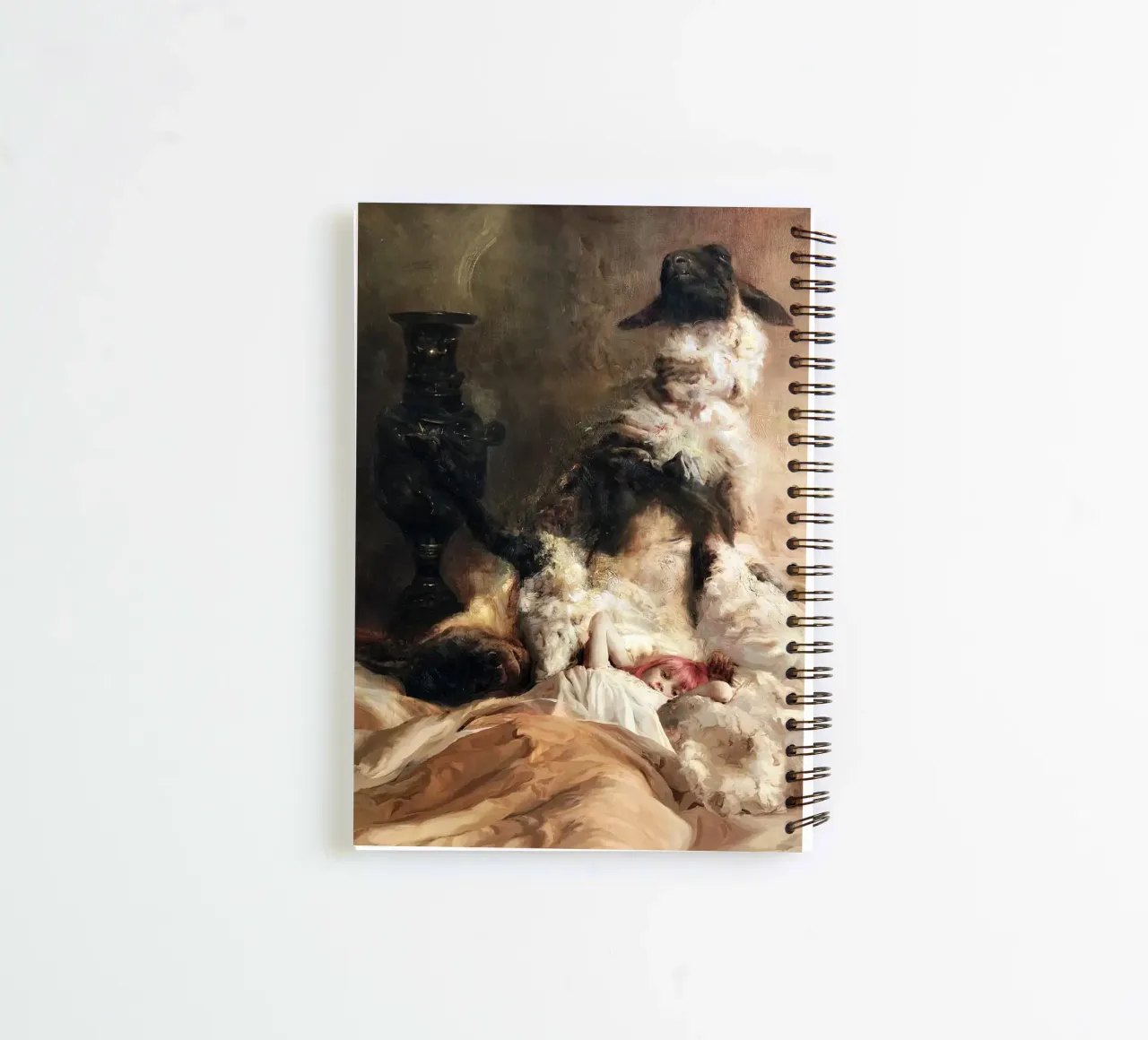 Guillermo Lorca Laura and the Sheep spiral notebook by Birgitart