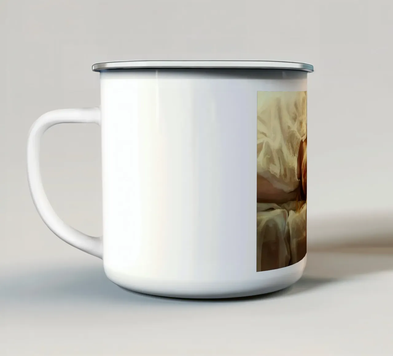 Guillermo Lorca Laura Head tazza in smalto da Birgitart