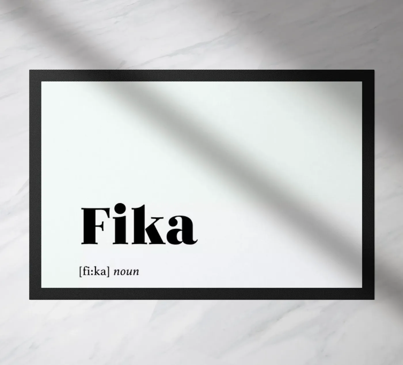 Fika doormat by daylight design studio