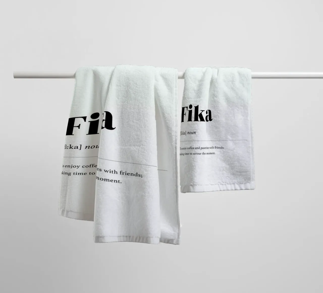 Fika asciugamano da bagno da daylight design studio