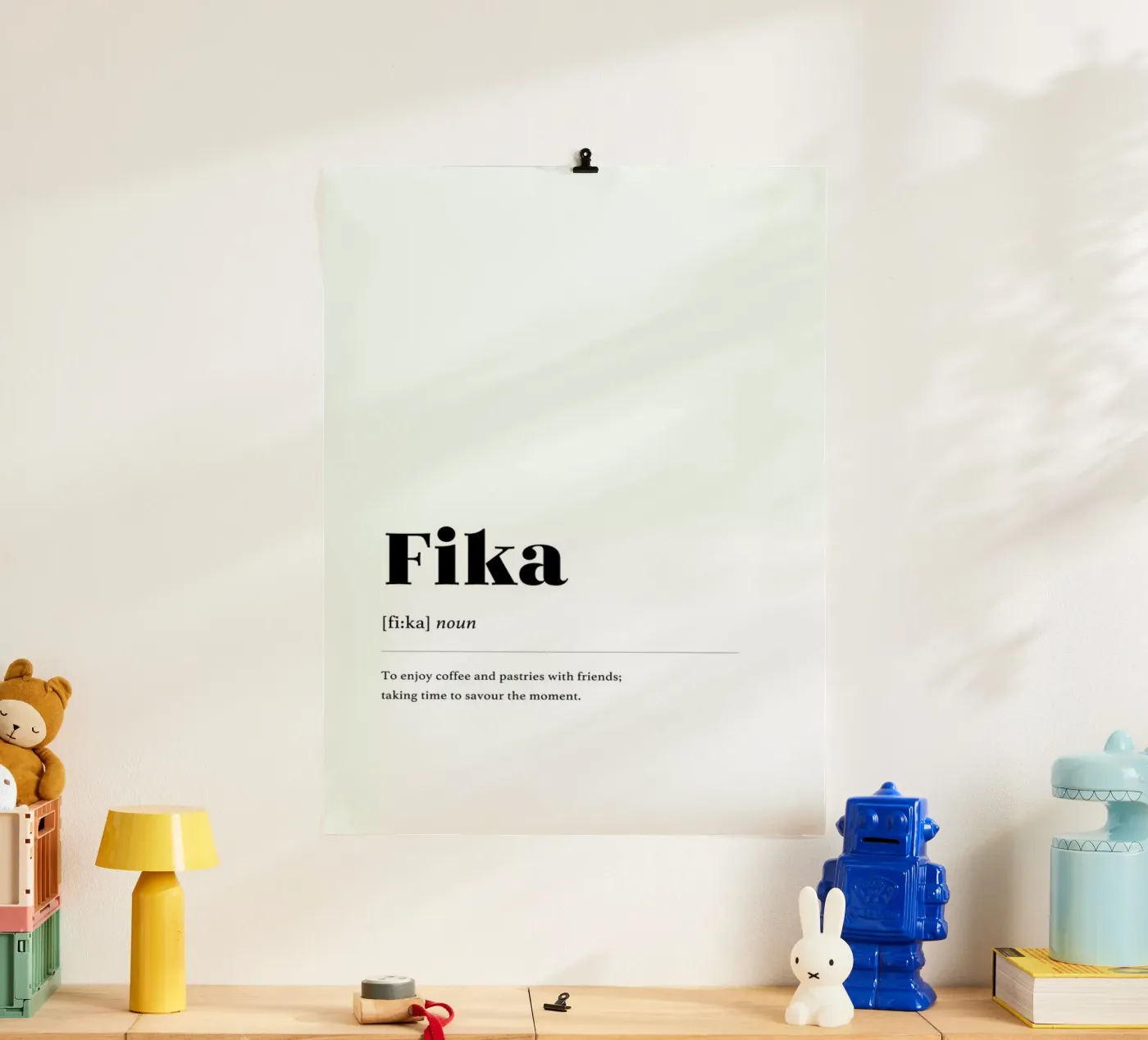 Fika poster by daylight design studio