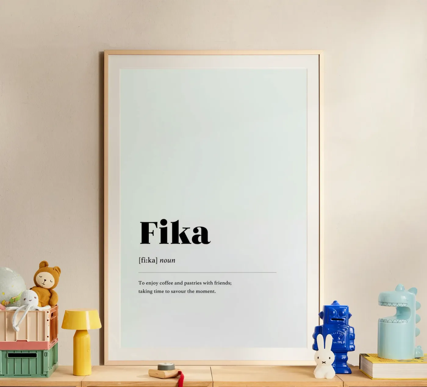 Fika poster by daylight design studio