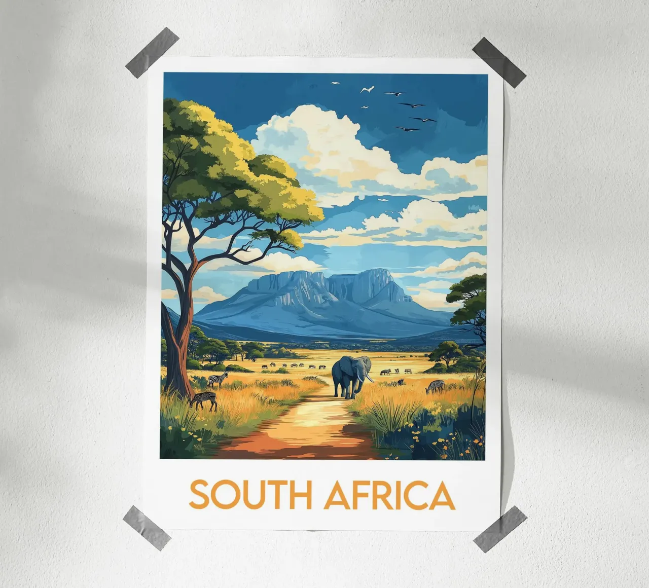 Zuid-Afrika poster poster van Frame the World